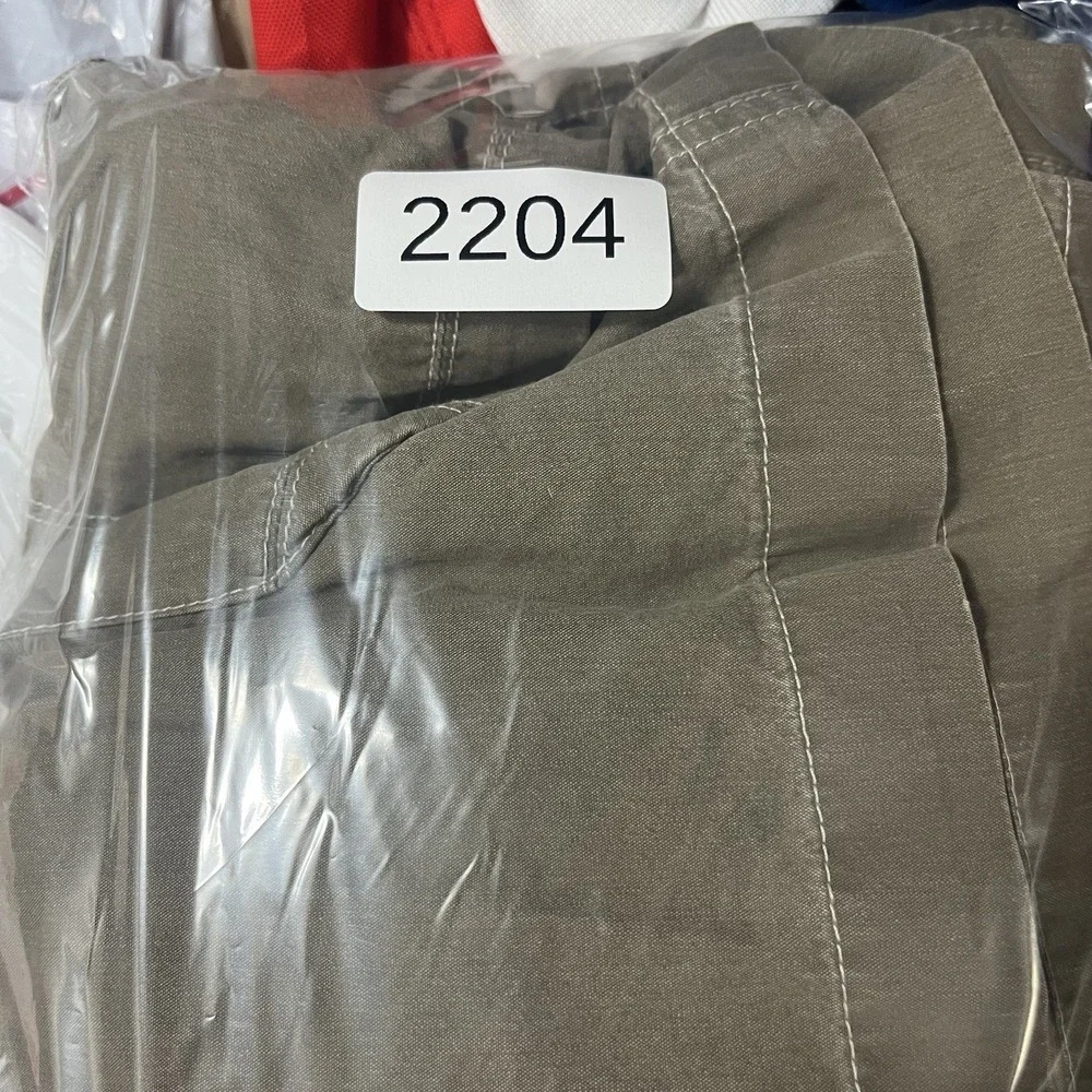 Kuhl Men's Vintage Patina Dye Hiking Shorts Zip Cargo Pockets Size 34 Olive